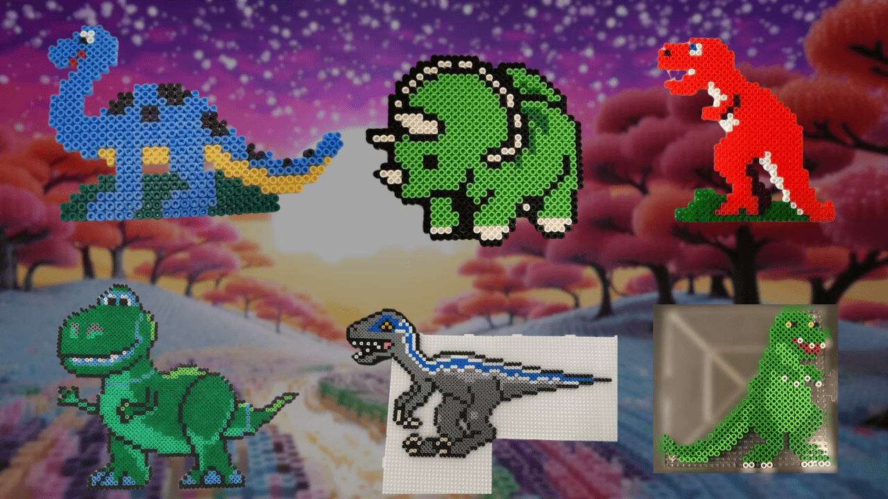 Dinosaur Perler
