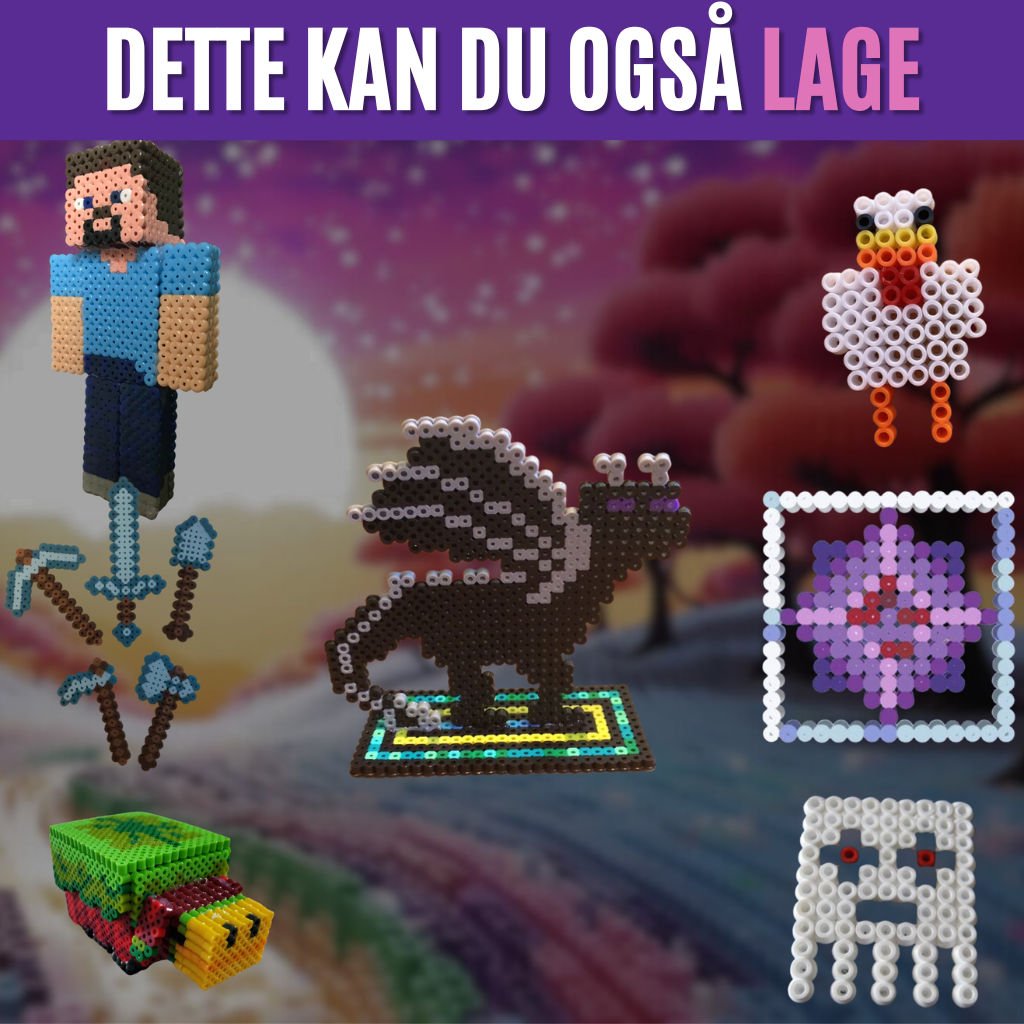 170+ Minecraft Perleplatemønstre - Bilde 5