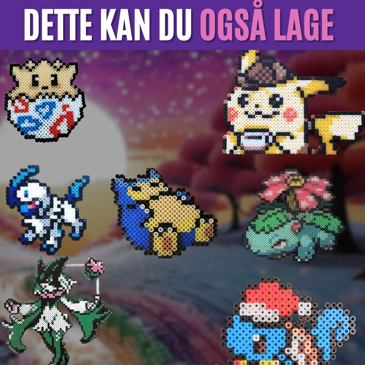60+ Pokémon Perlemønstre - Bilde 5