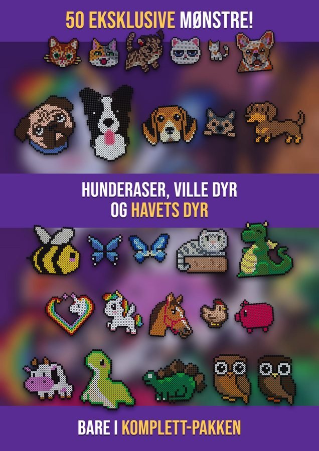 Dyr perleplatemønstre – Komplett