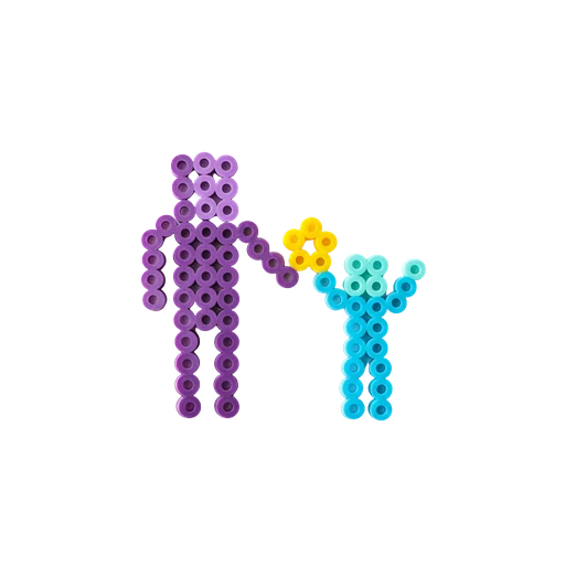 Familie som perler sammen