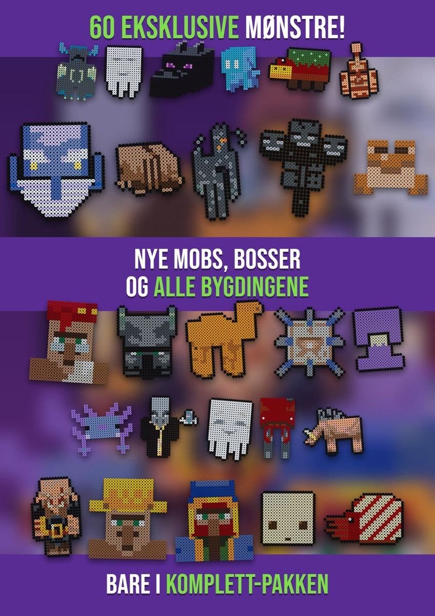 Minecraft perlemønstre – Komplett