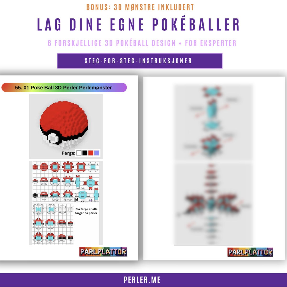 60+ Pokémon Perlemønstre - Bilde 4